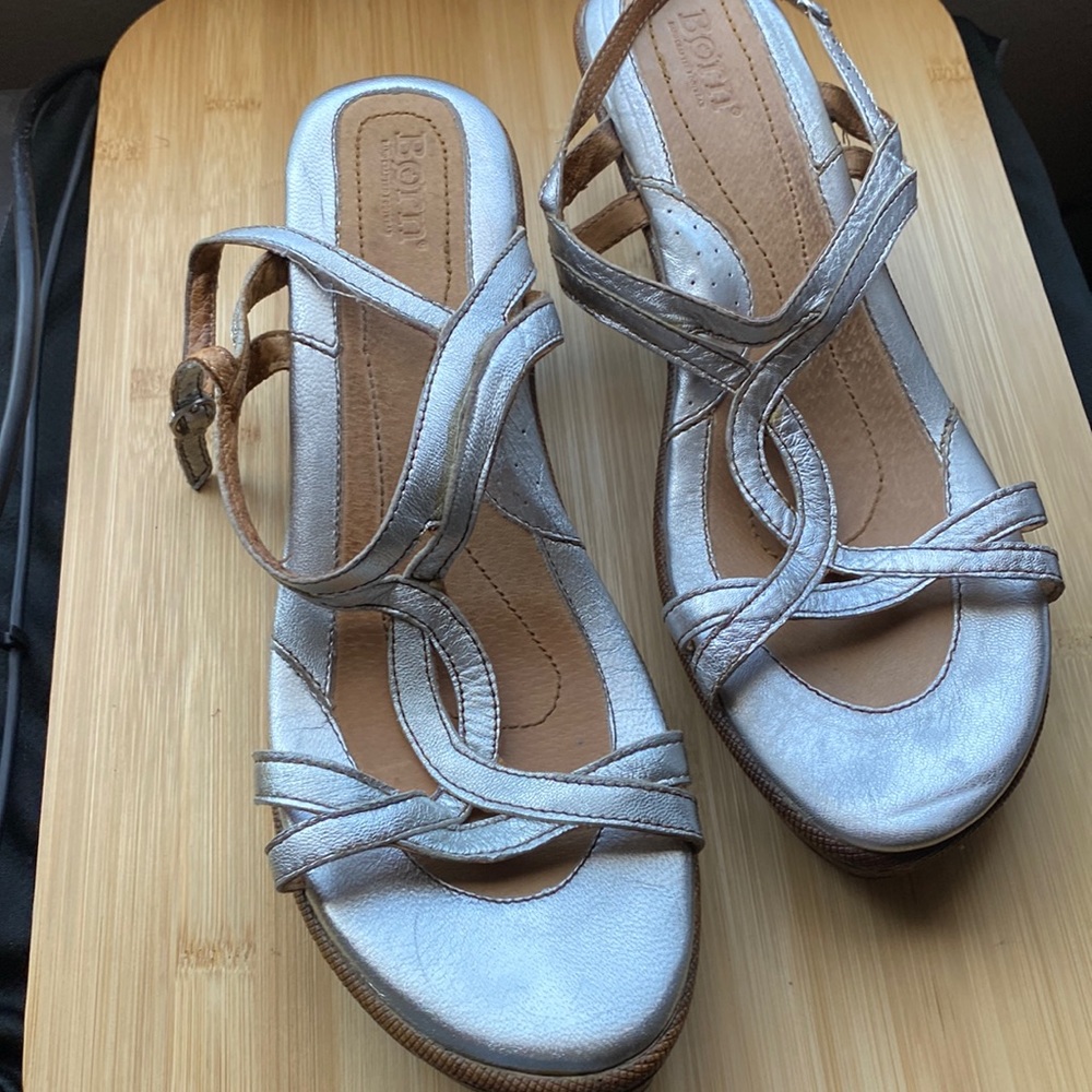 Born 2 inch Silver Sandle